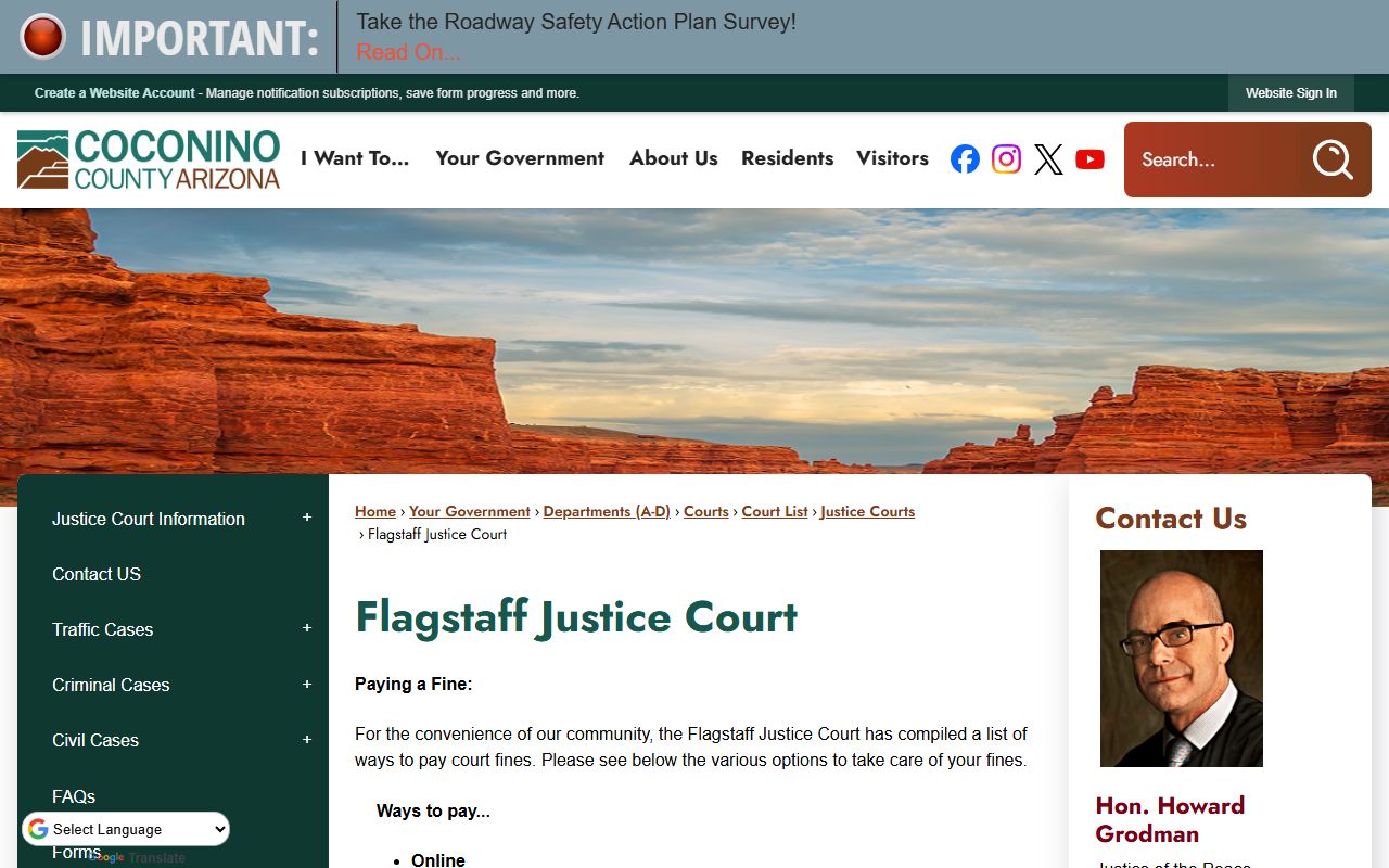 Flagstaff Justice Court information and services