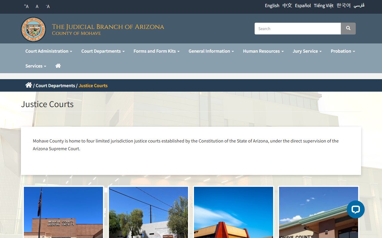 Mohave County Justice Courts overview and locations